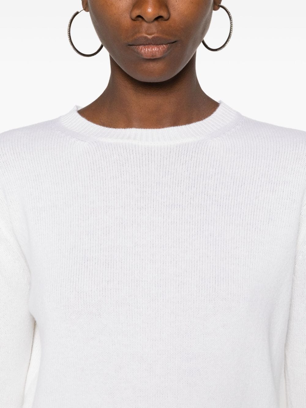 MAX MARA Pure Cashmere Knit Sweater with Embroidered Logo - FW24 Women's