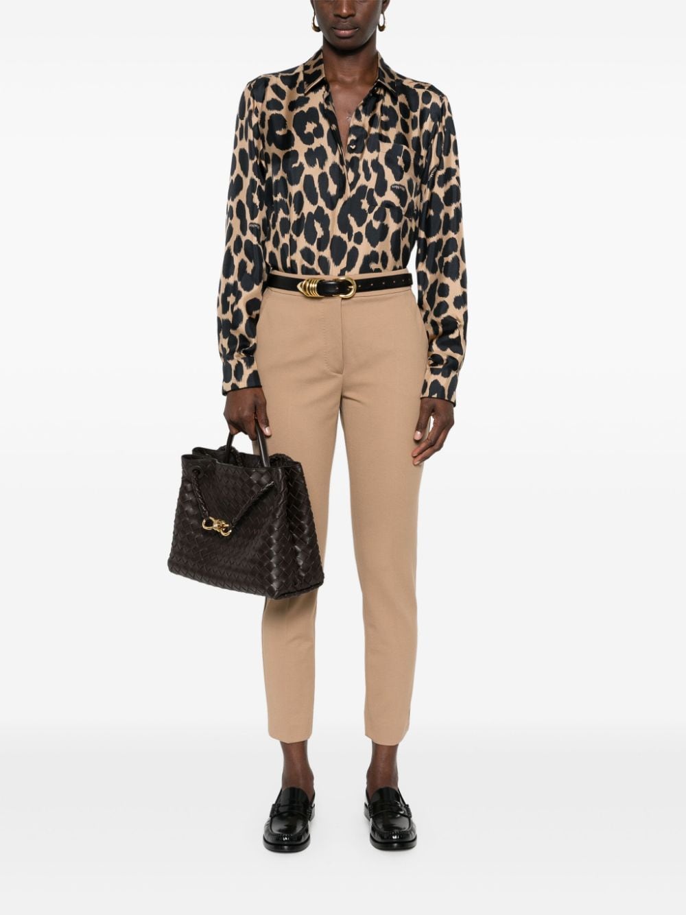 MAX MARA Women's Cropped Leg Slim Cut Trousers