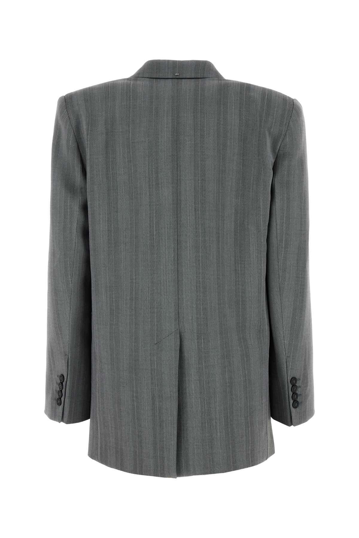 MAX MARA SPORTMAX Embroidered Stretch Wool Blend Blazer