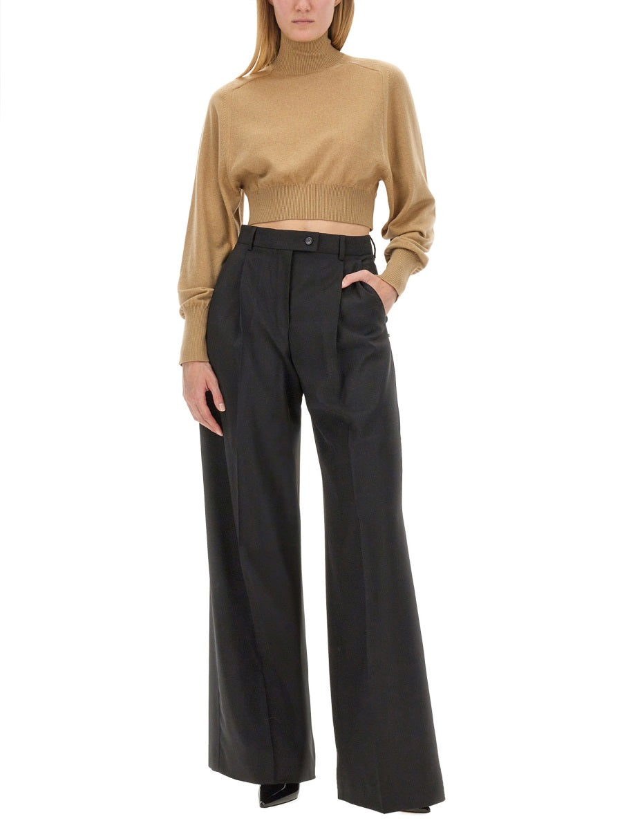MAX MARA SPORTMAX Elegant Virgin Wool Pants Size 38 for Women