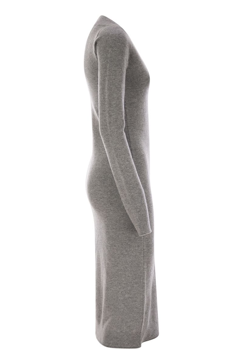 MAX MARA SPORTMAX Knee-Length Cashmere-Blend Knit Dress