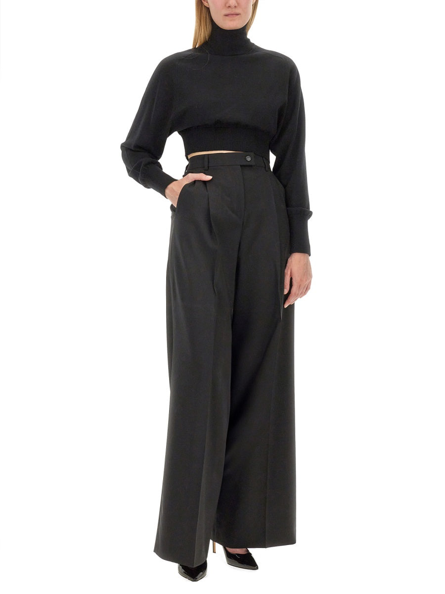 MAX MARA SPORTMAX Wool Knit Howl Shirt - Size S