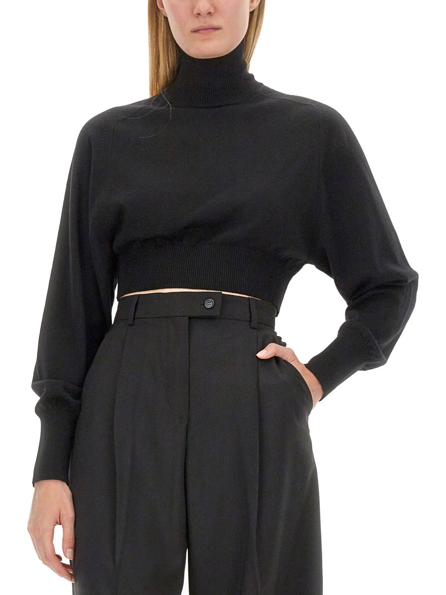 MAX MARA SPORTMAX Wool Knit Howl Shirt - Size S