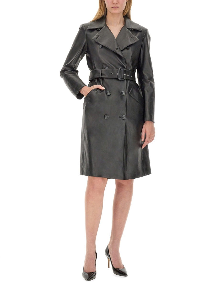 MAX MARA SPORTMAX Women's Leather Jacket Carousel - Size 42