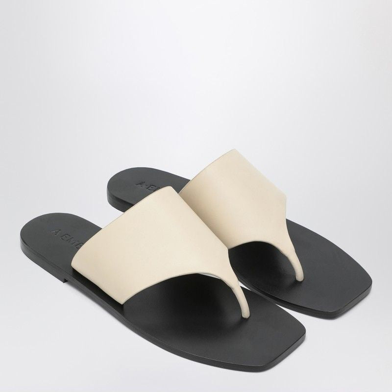 A.EMERY The Paton Mini Leather Flip-Flops