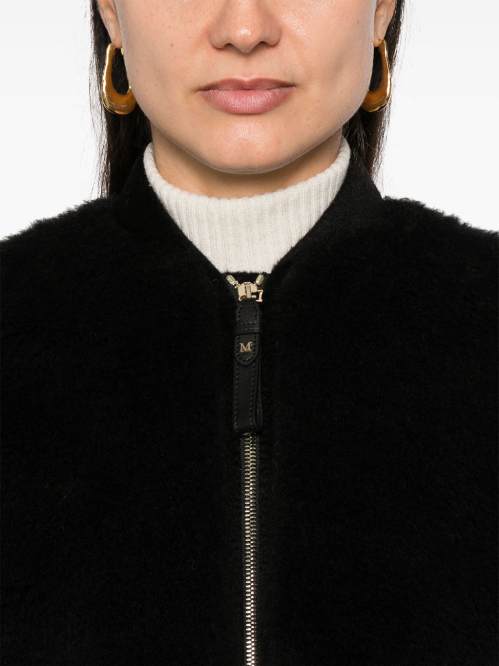 MAX MARA Wool Blend Teddy Effect Jacket