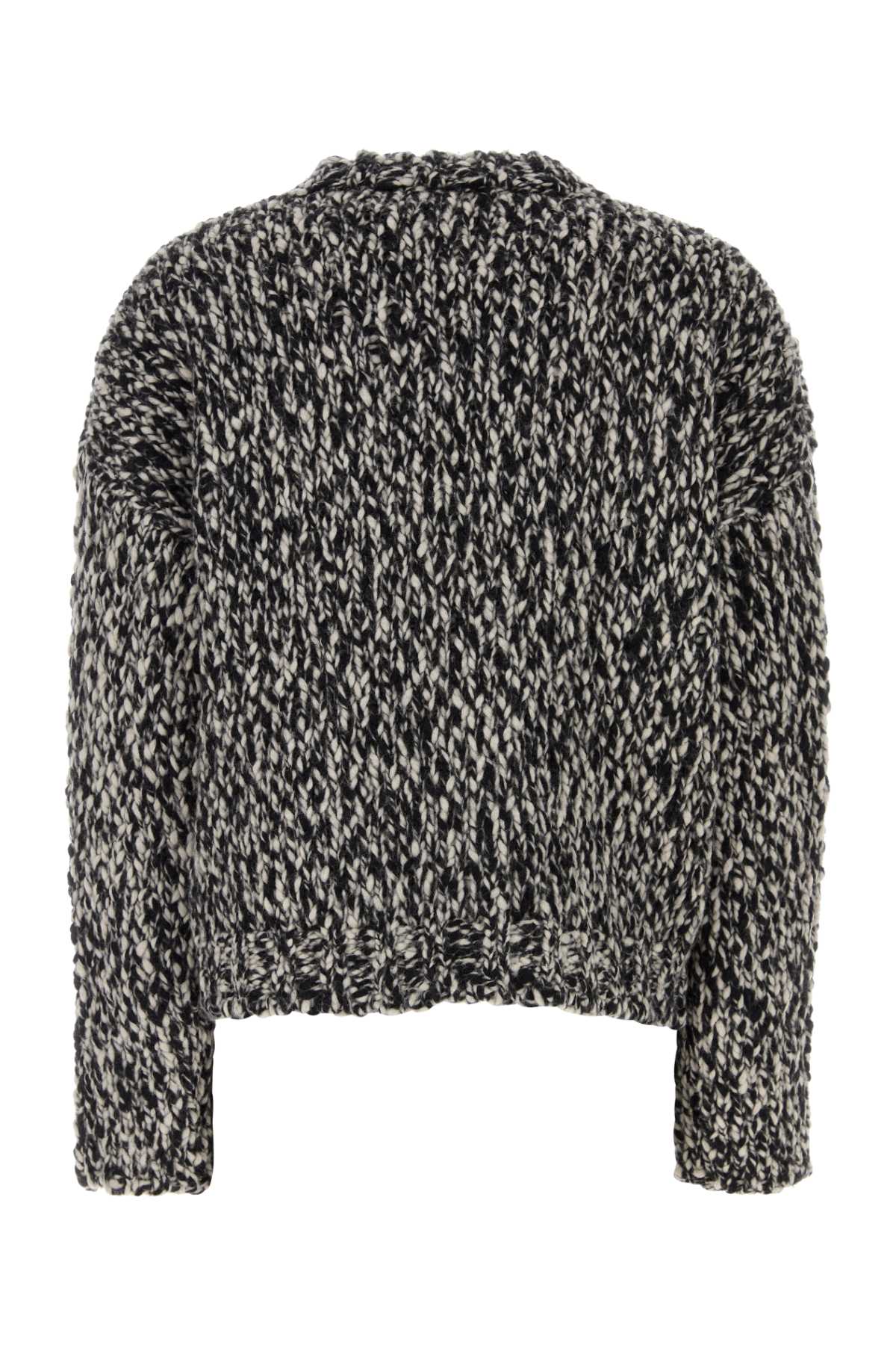 WEEKEND MAX MARA Two-Tone Wool Blend Sweater
