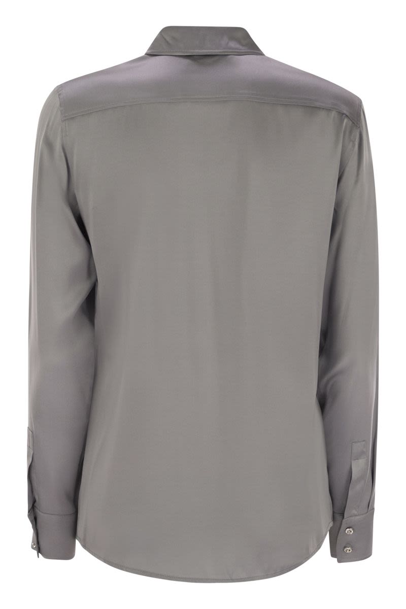 MAX MARA STUDIO Stretch Satin Baden Shirt - Women