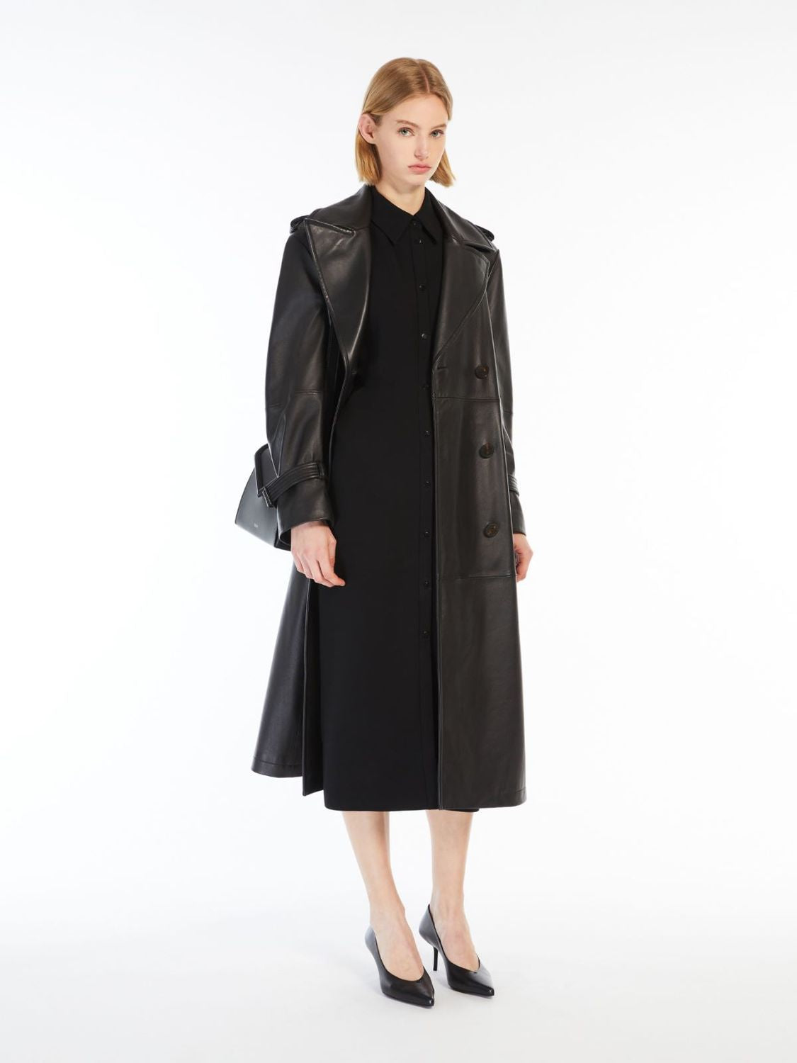 MAX MARA STUDIO Crepe Shirt Dress for Women - Fall/Winter 2025