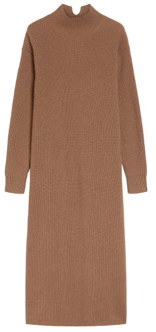 S MAX MARA Elegant Wool-Cashmere Blend Dress