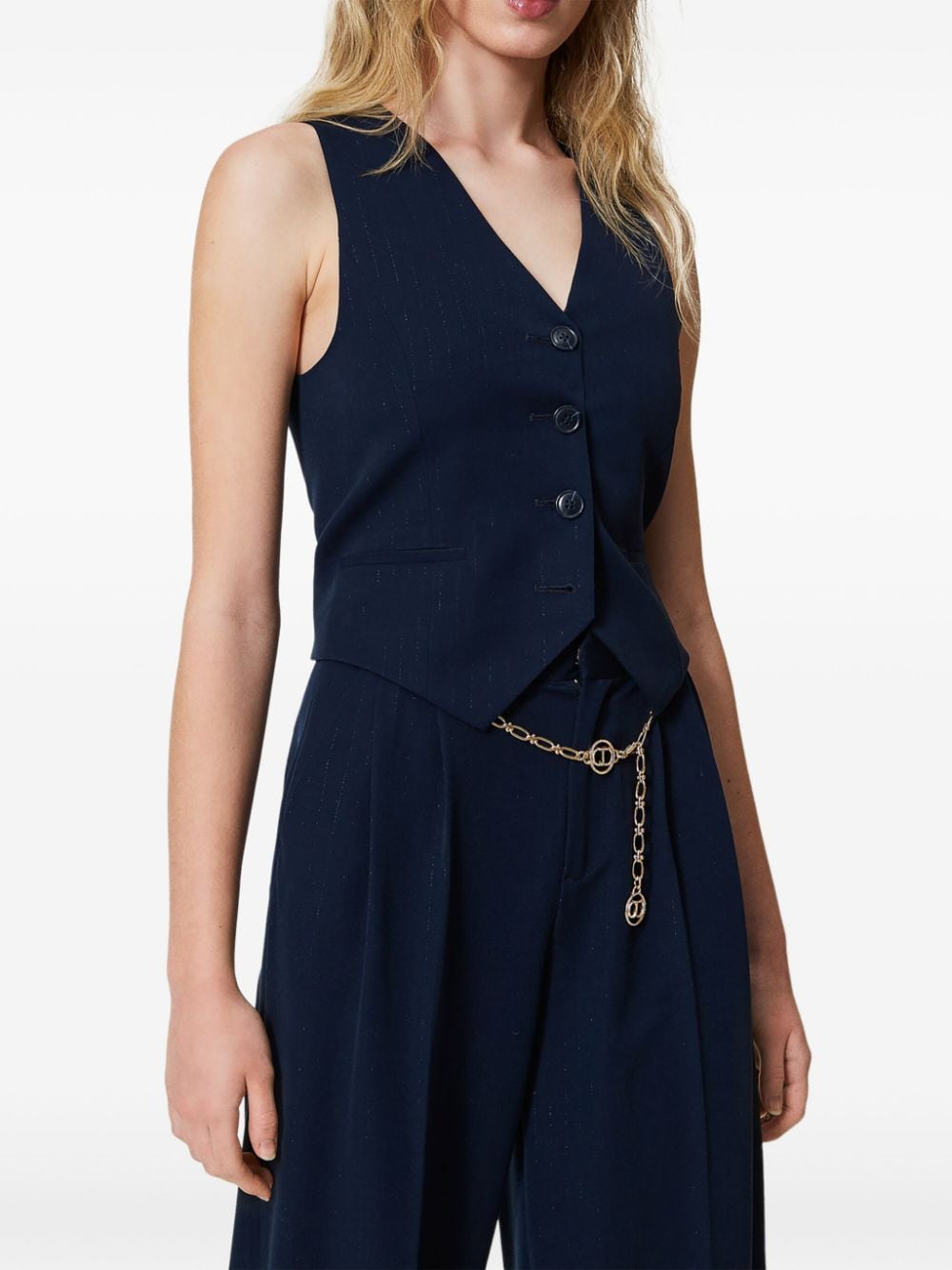 TWIN-SET Tailored Pinstripe Jacket