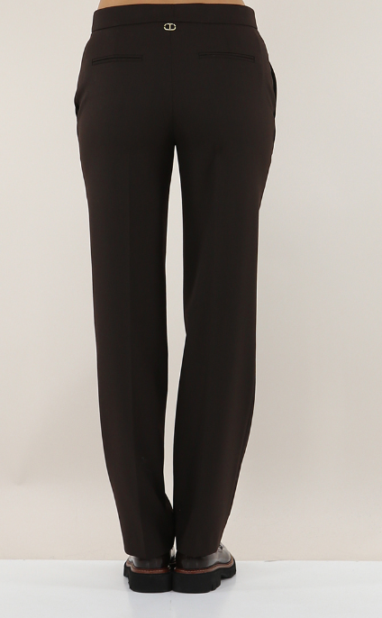 TWIN-SET Tailored Wool Blend Trousers for Women