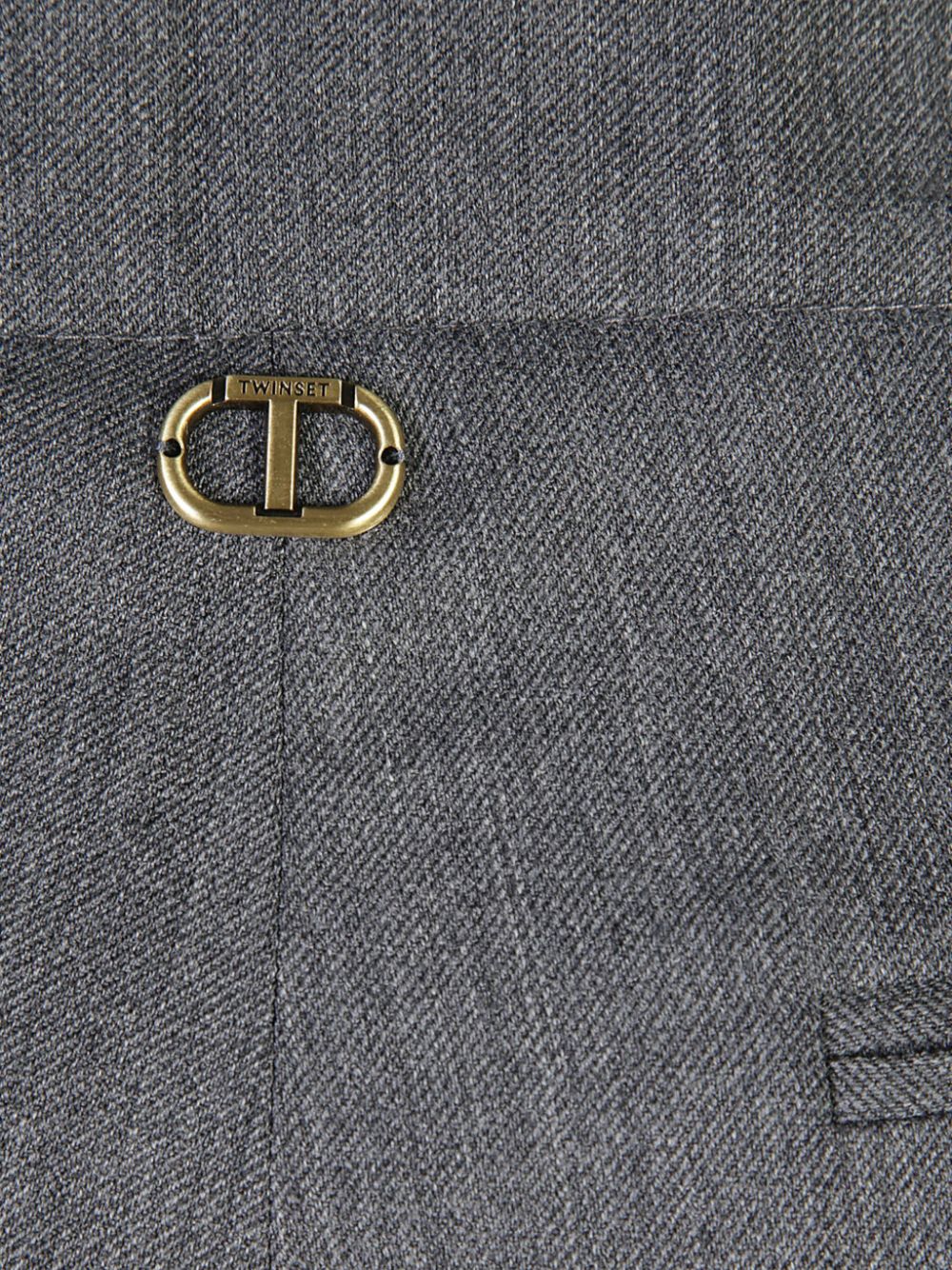 TWIN-SET High-Waisted Tapered Tailored Trousers