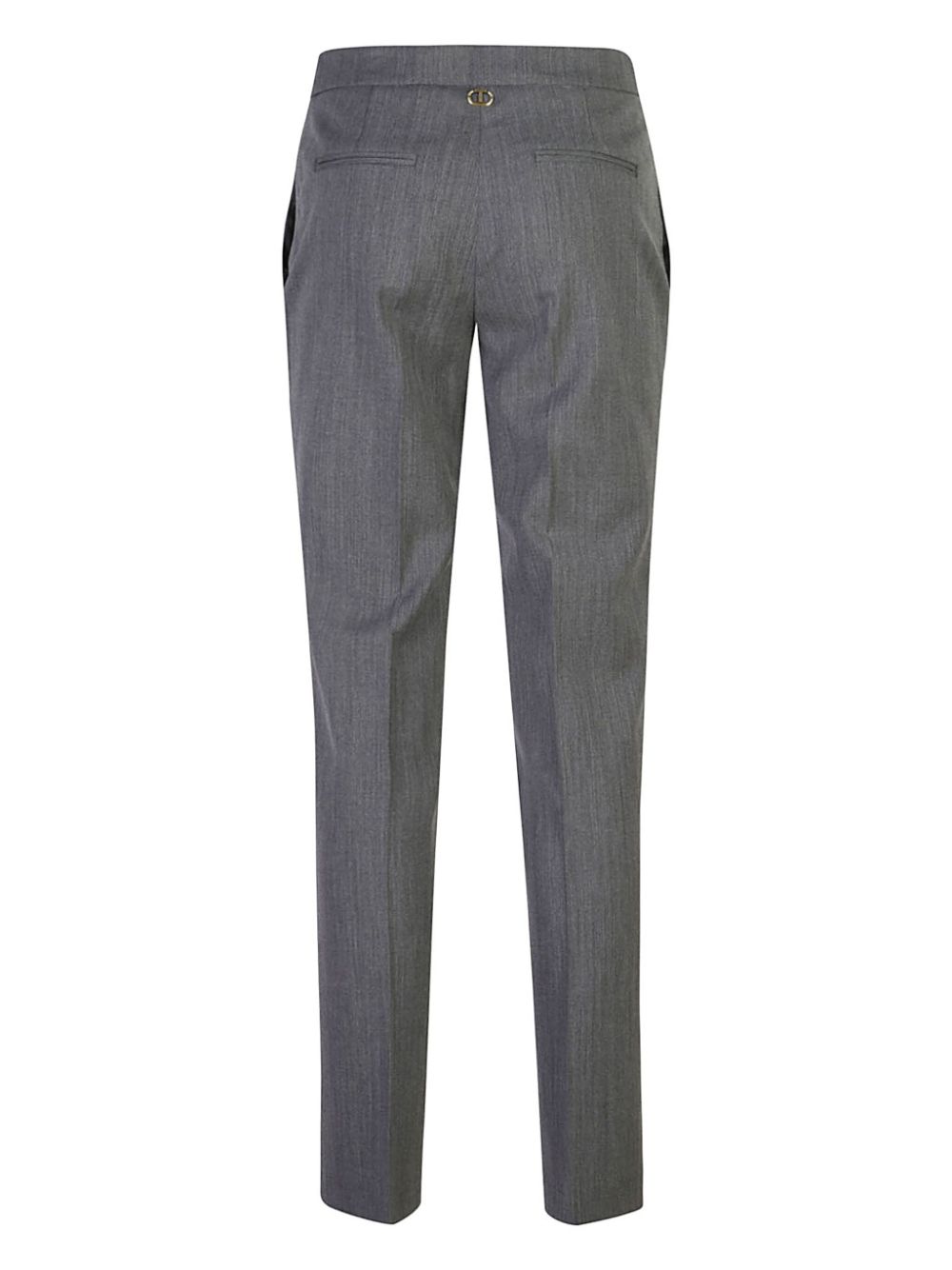 TWIN-SET High-Waisted Tapered Tailored Trousers