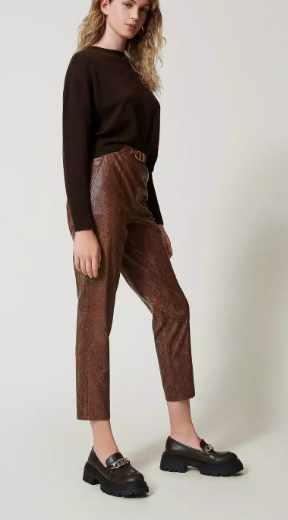 TWIN-SET Lightweight Polyester Trousers for Women