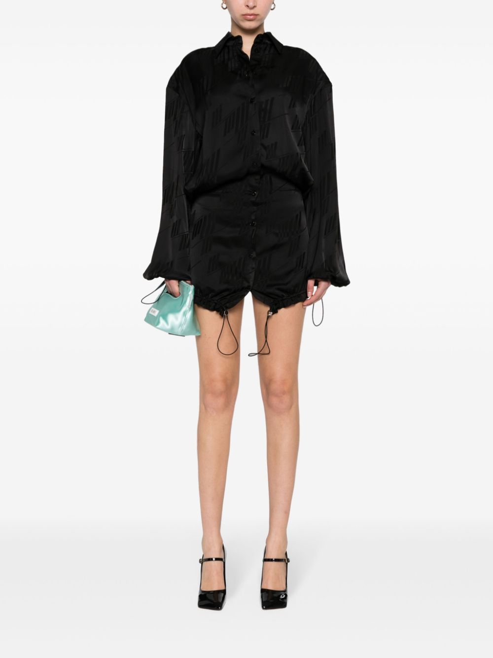 THE ATTICO Chic Logo Mini Dress