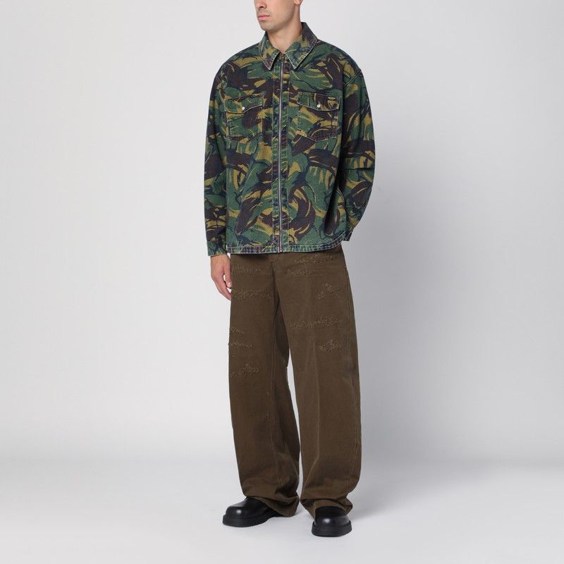 MARTINE ROSE Reversible Denim Zip Jacket