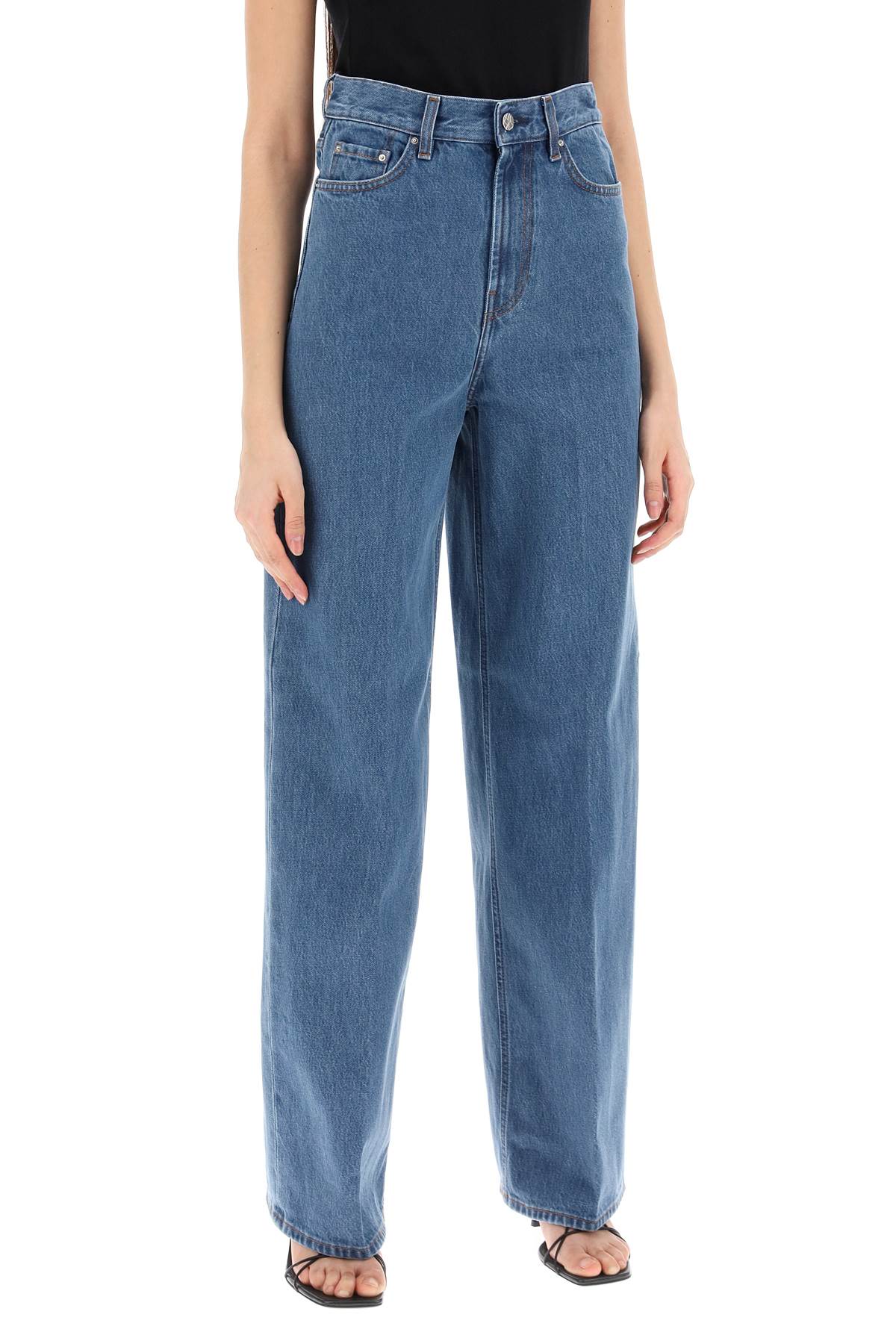 TOTEME Wide Leg Denim Pants for Women - Fall/Winter 2024