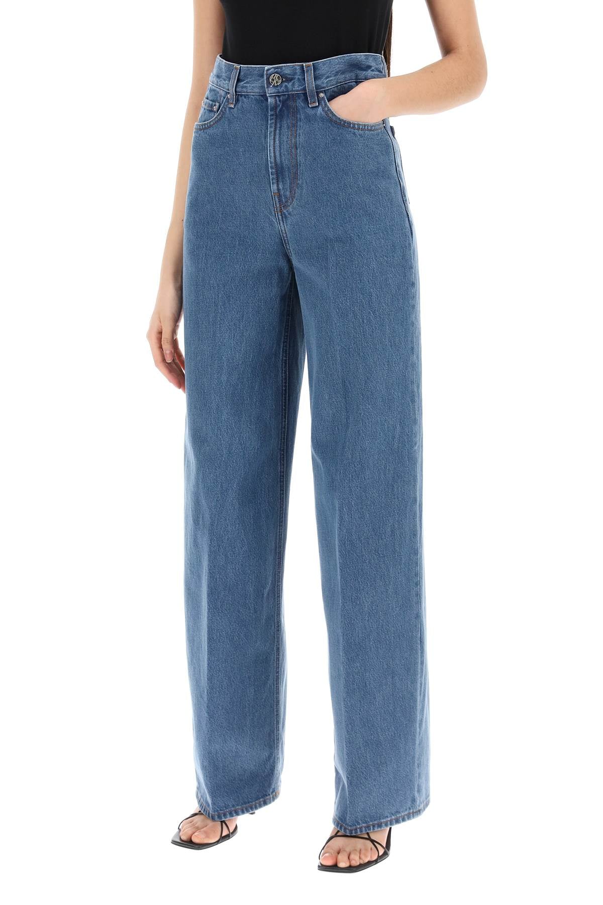 TOTEME Wide Leg Denim Pants for Women - Fall/Winter 2024