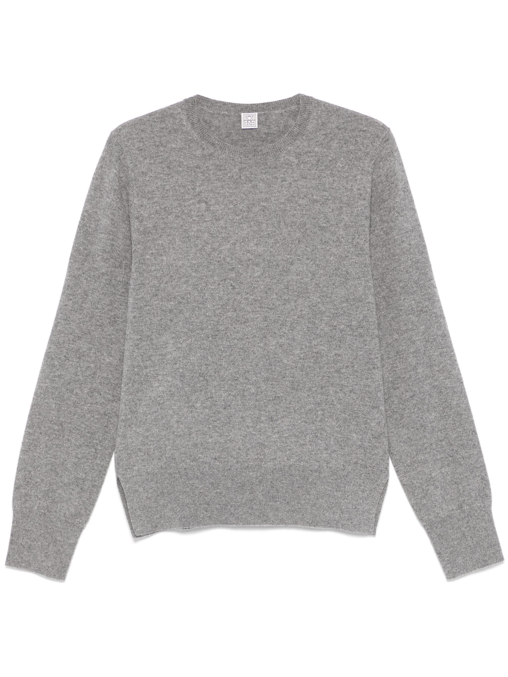 TOTEME Crew-Neck Cashmere Knit Sweater