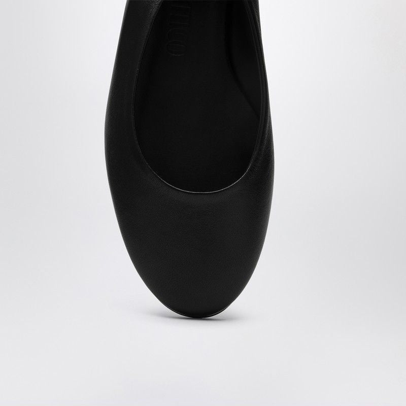 THE ATTICO Classic Cloe Ballerina with Leather Ankle Ribbon