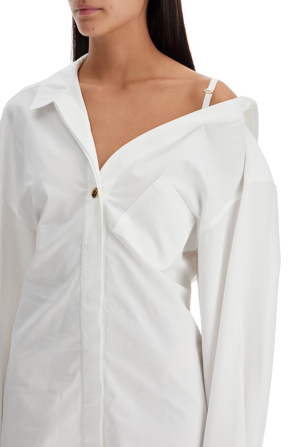 JACQUEMUS Mini Robe Chemise Dress