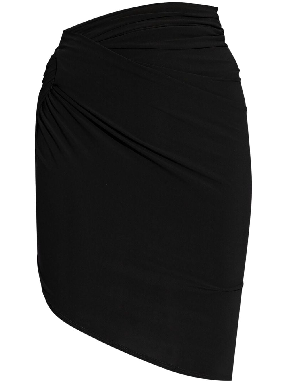JACQUEMUS High-Waisted Asymmetric Draped Mini Skirt