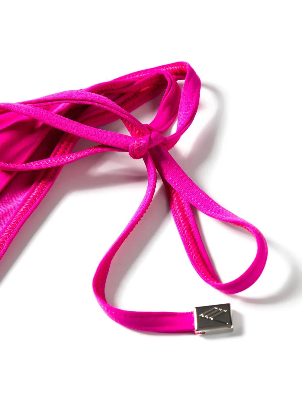 THE ATTICO Triangle Bra Mini Tie Side Bikini