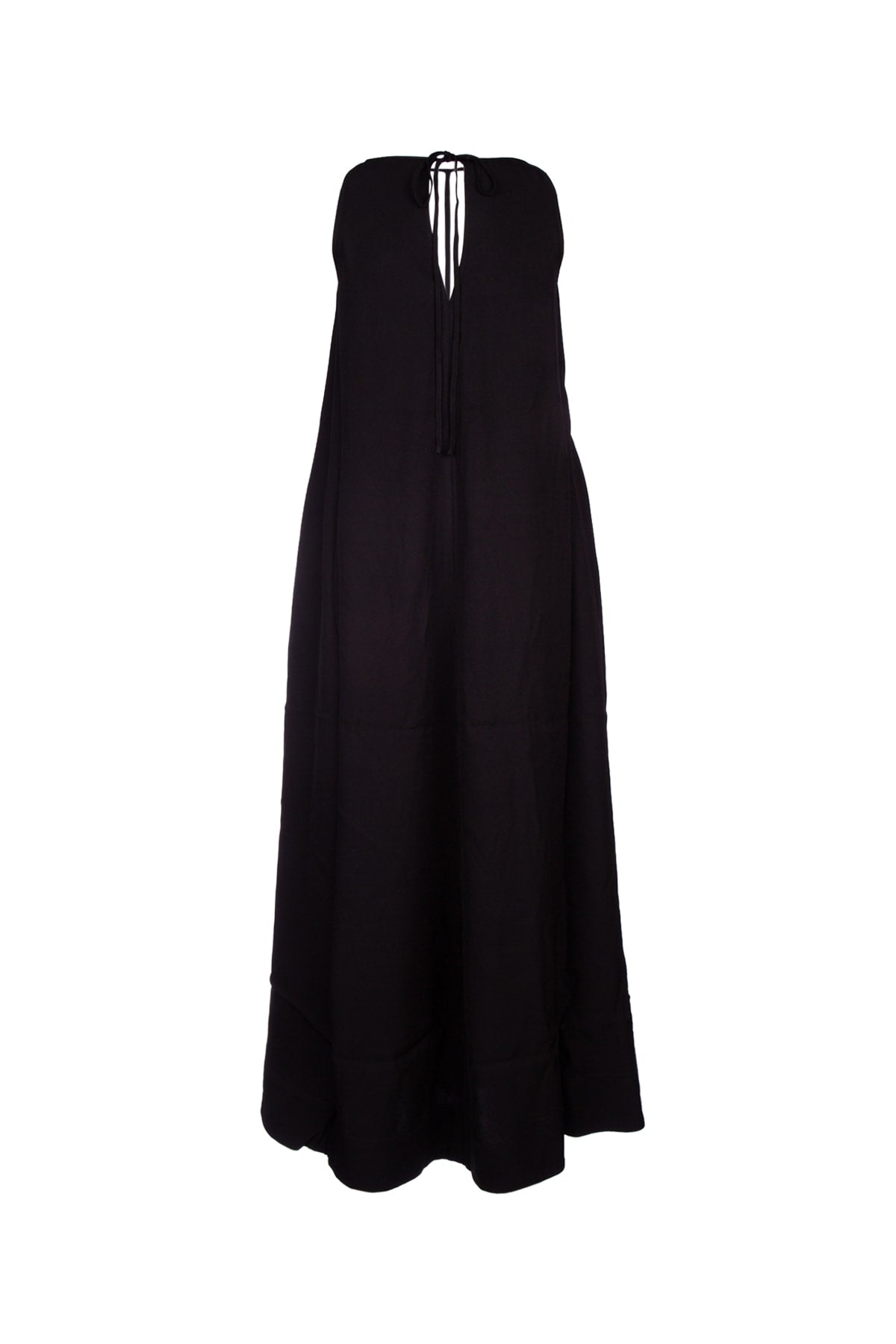 TOTEME T-STRAP CREPE-BACK SATIN DRESS