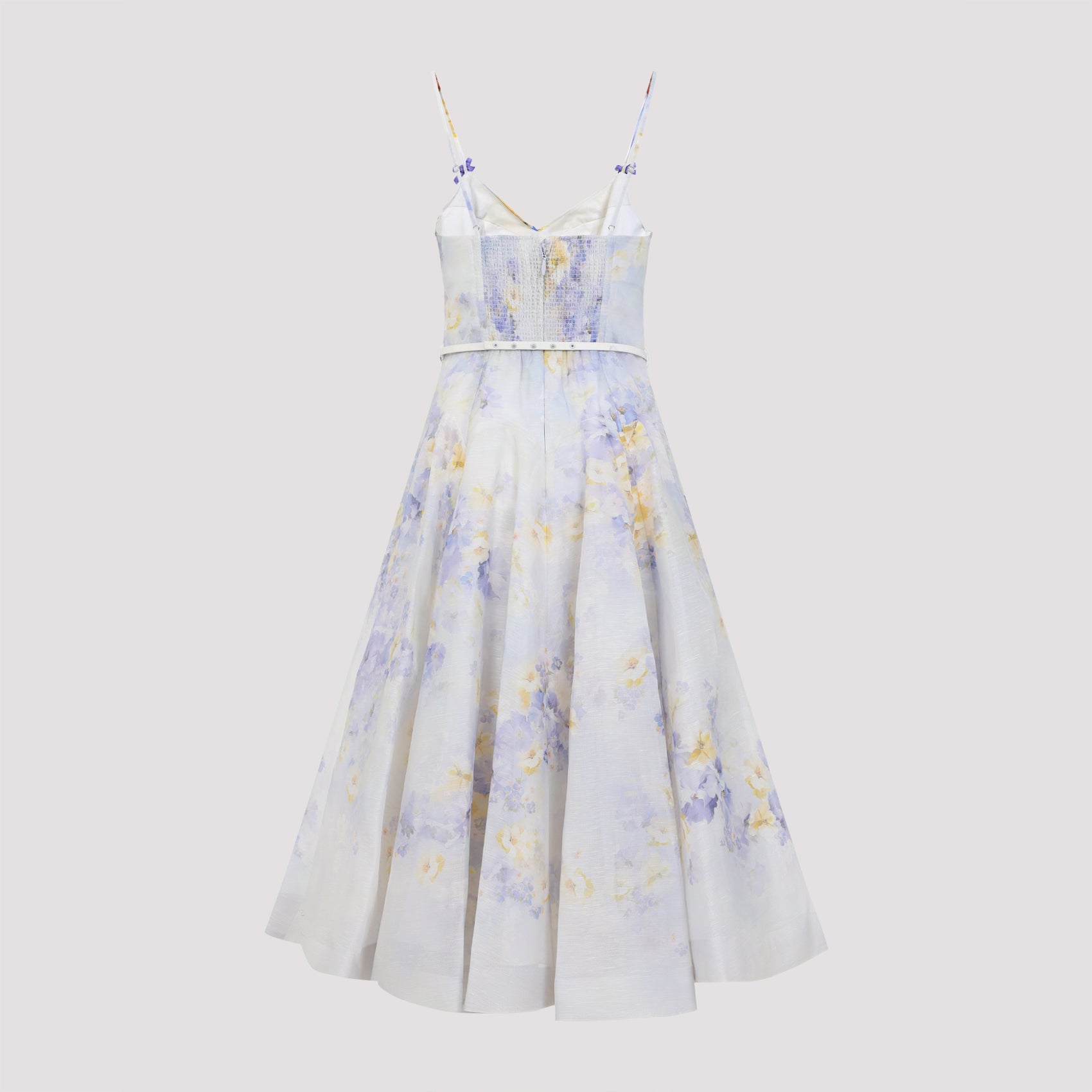 ZIMMERMANN Floral Twist Front Midi Dress