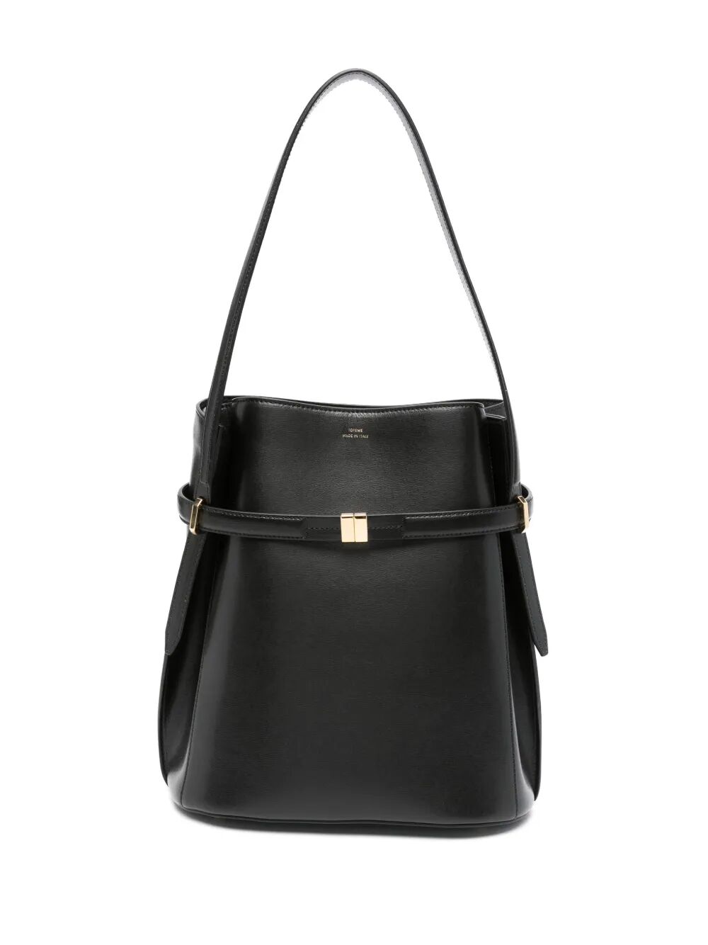 TOTEME Belted Leather Bucket Handbag