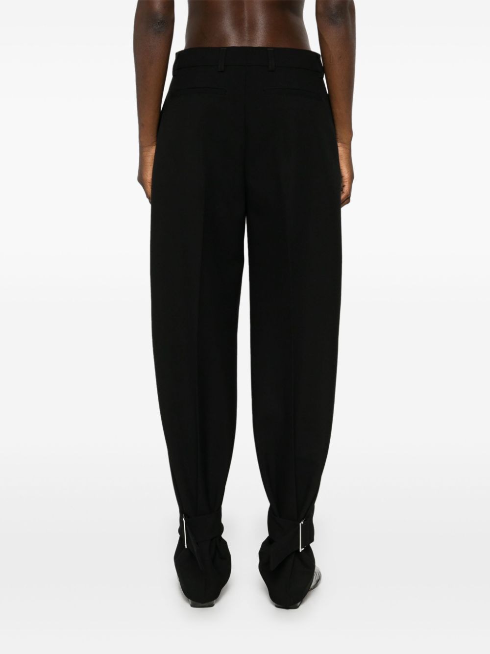 TOTEME Extra-Long Wool Pants with Adjustable Buckle