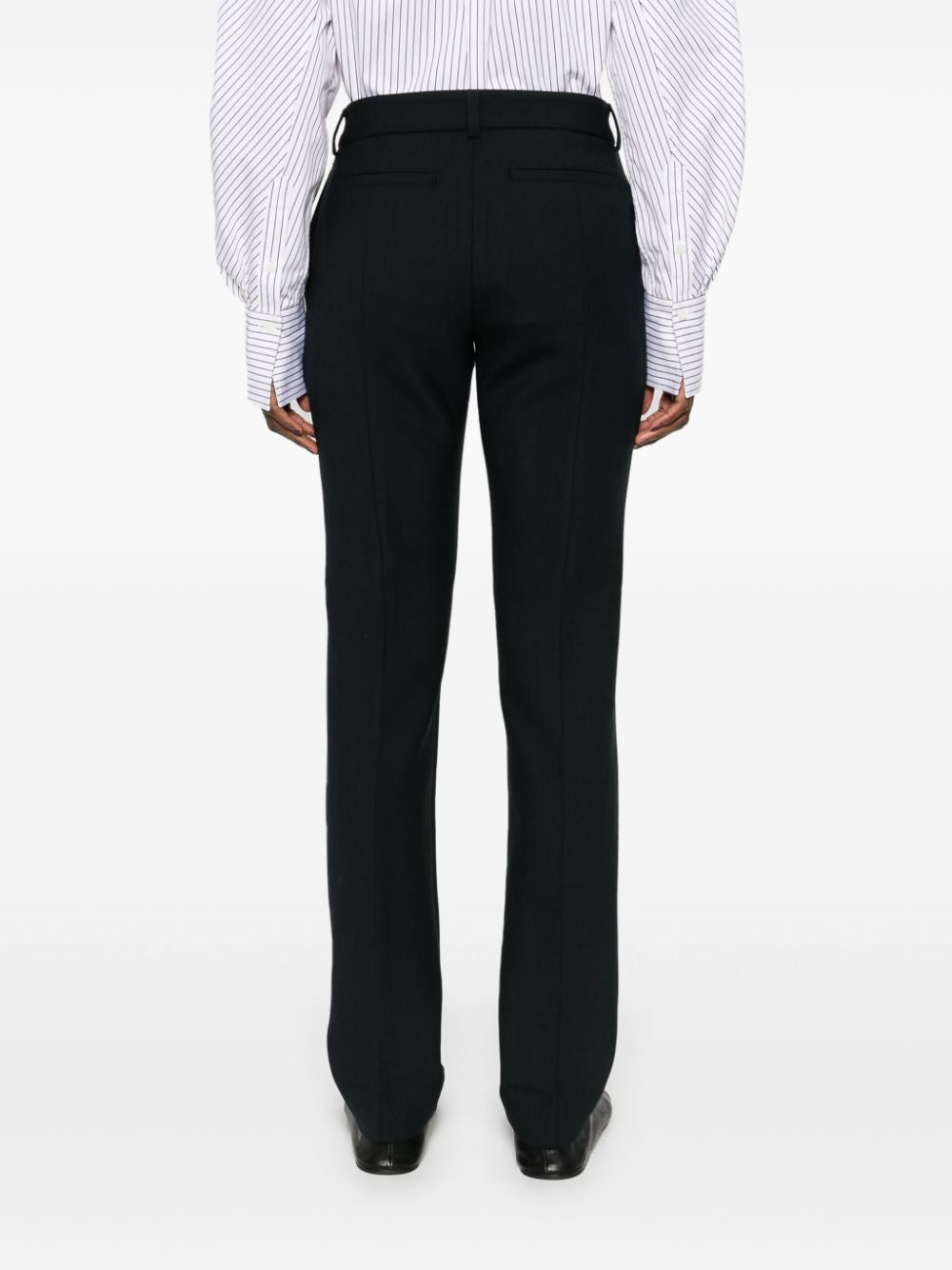 TOTEME Wool Pants - Low Rise Fitted Cut