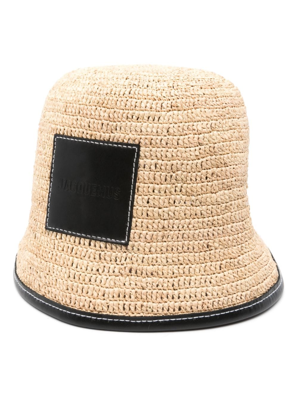 JACQUEMUS Woven Raffia Bucket Hat