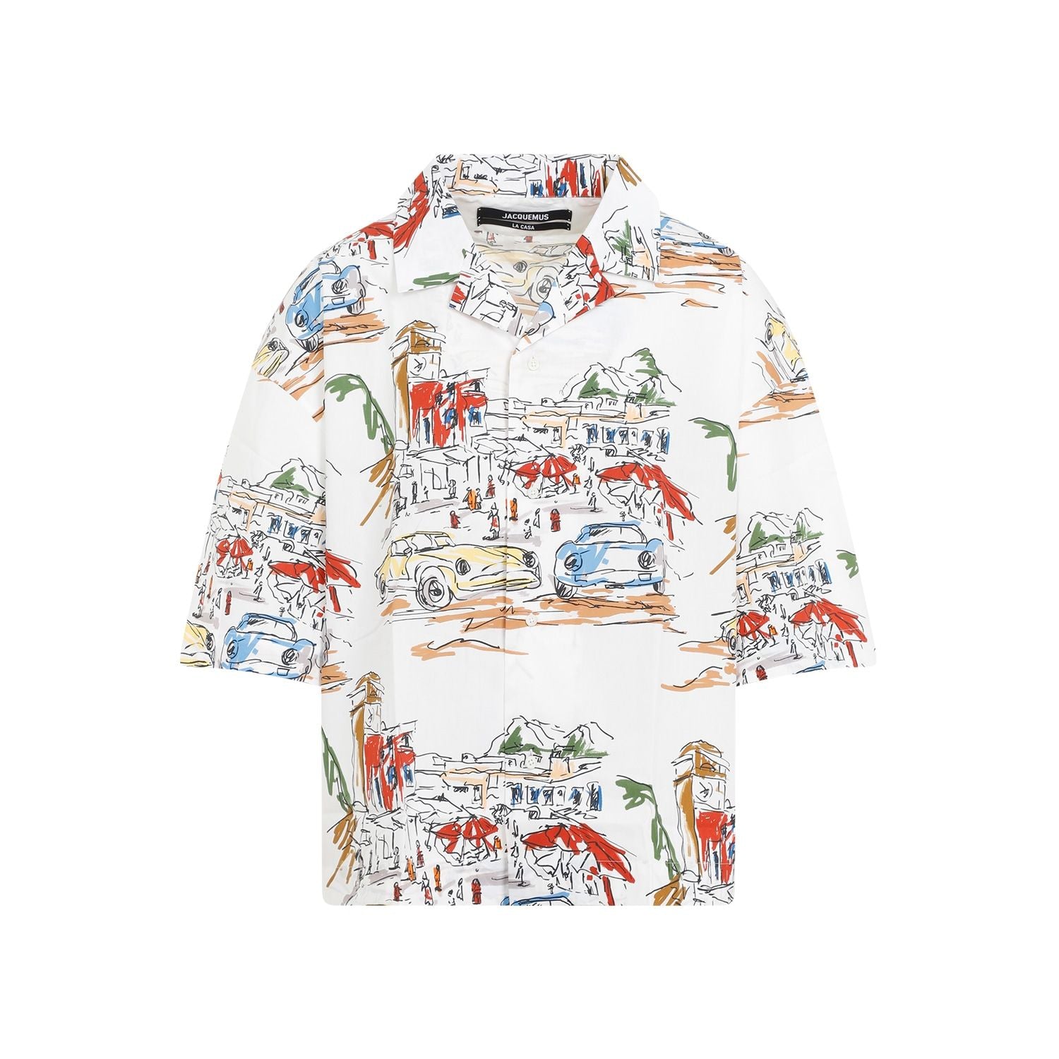 JACQUEMUS Men's Mini Printed Casual Shirt