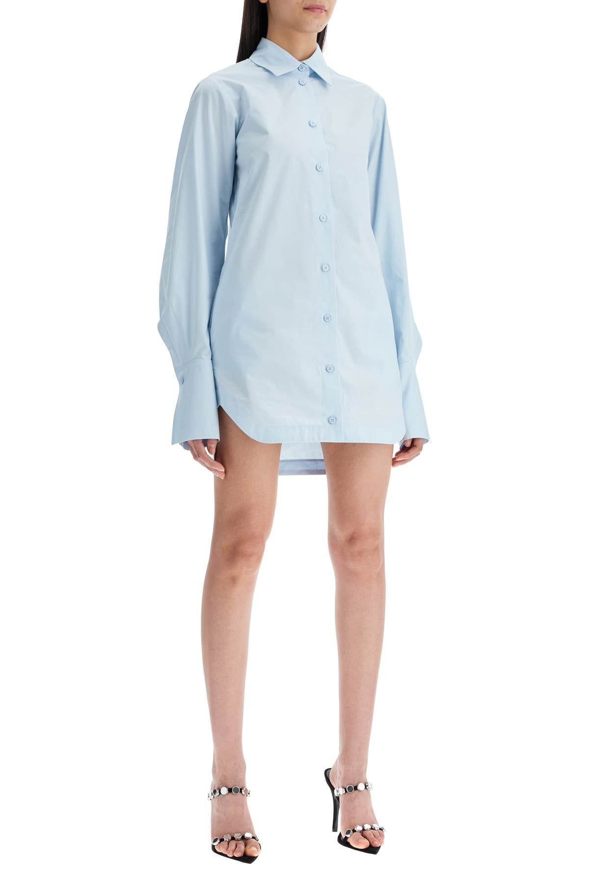 THE ATTICO Cotton Shirtdress with Pockets