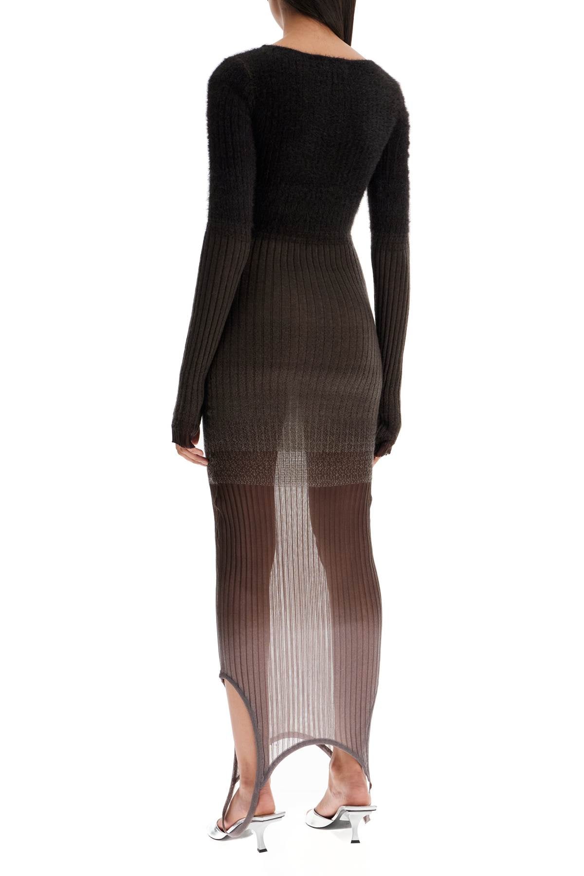 THE ATTICO Ribbed Knit Dress