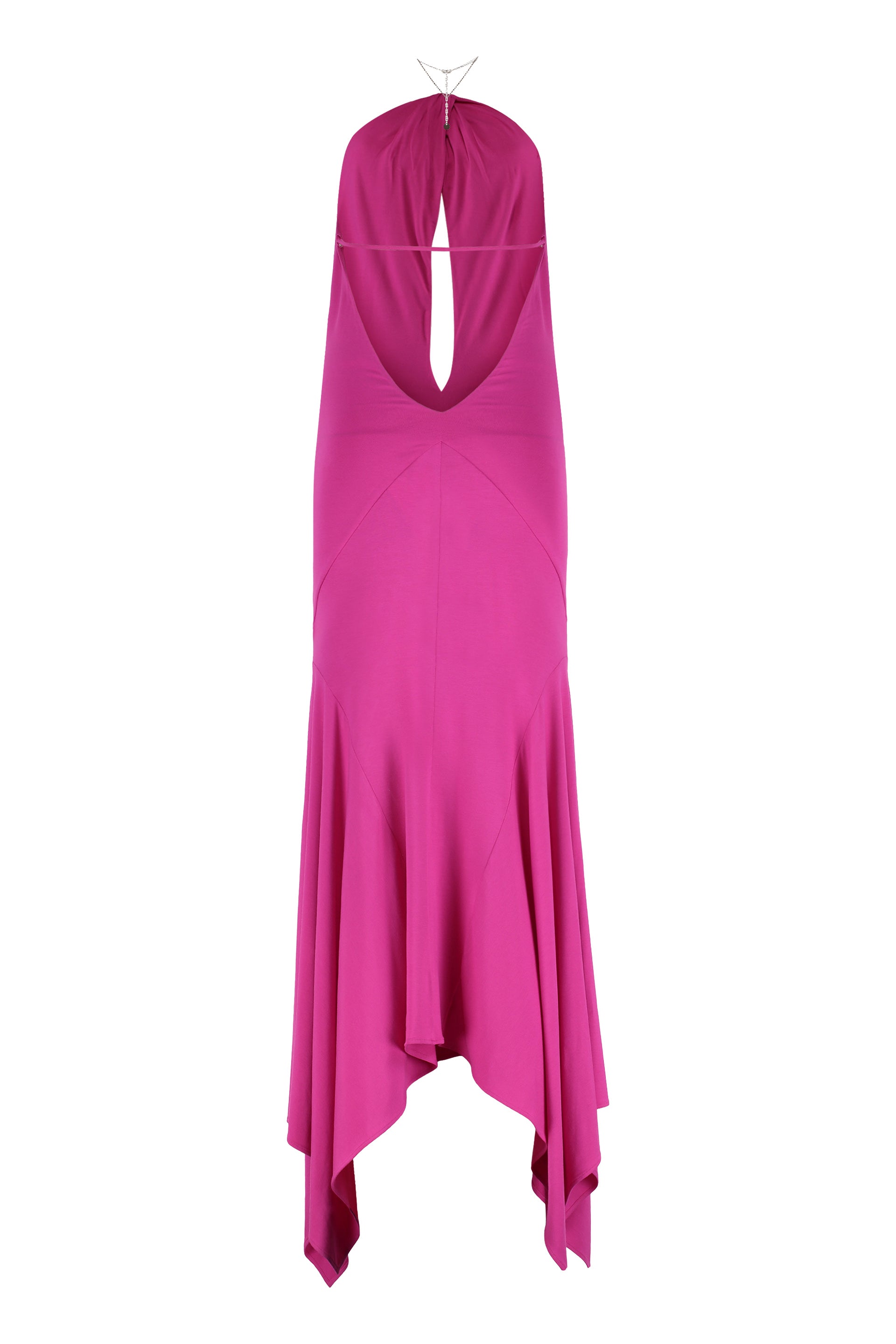 THE ATTICO Stretch Viscose Mini Dress with Cut-Out Detail