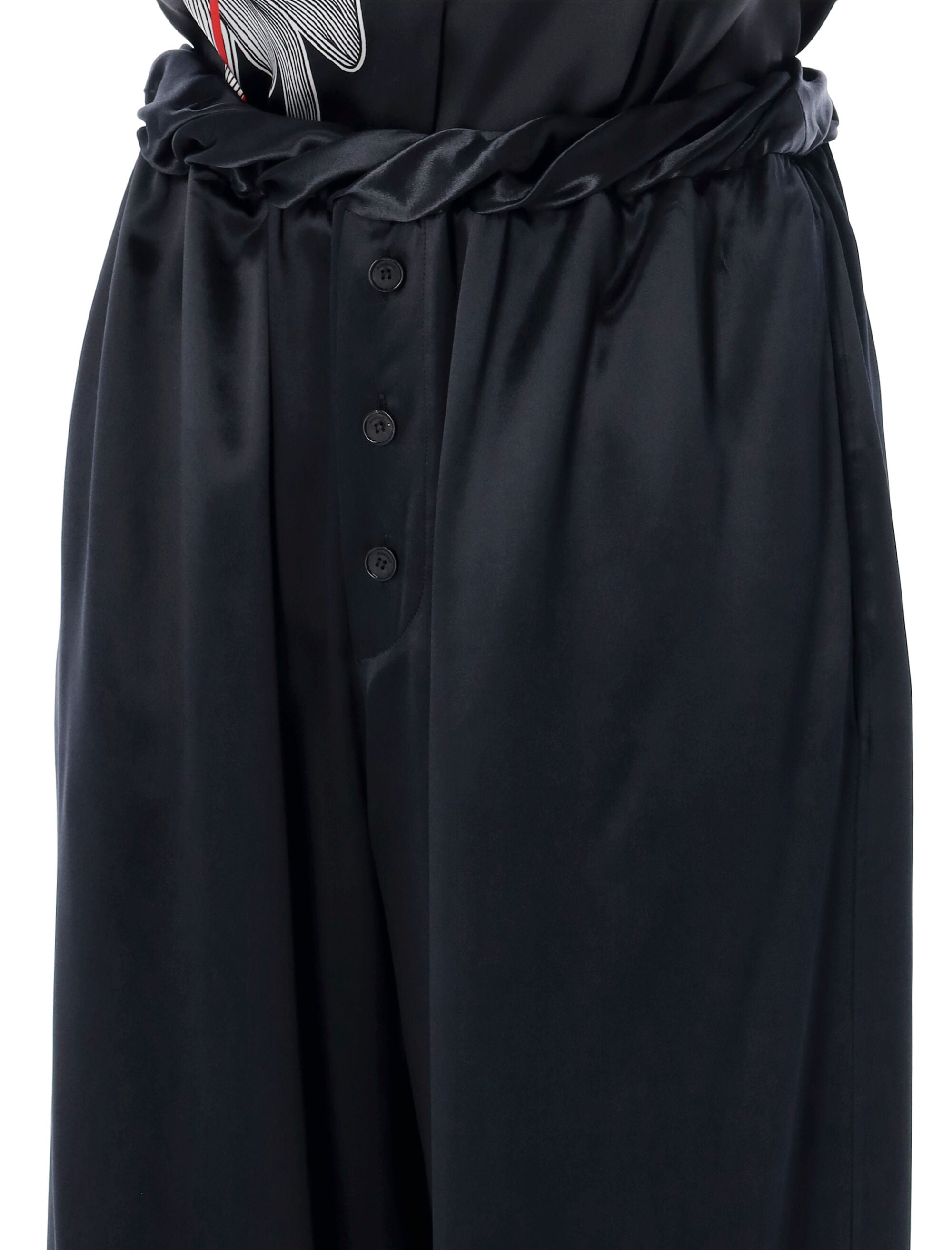 Ferragamo Satin Pajama Pants in Size 40