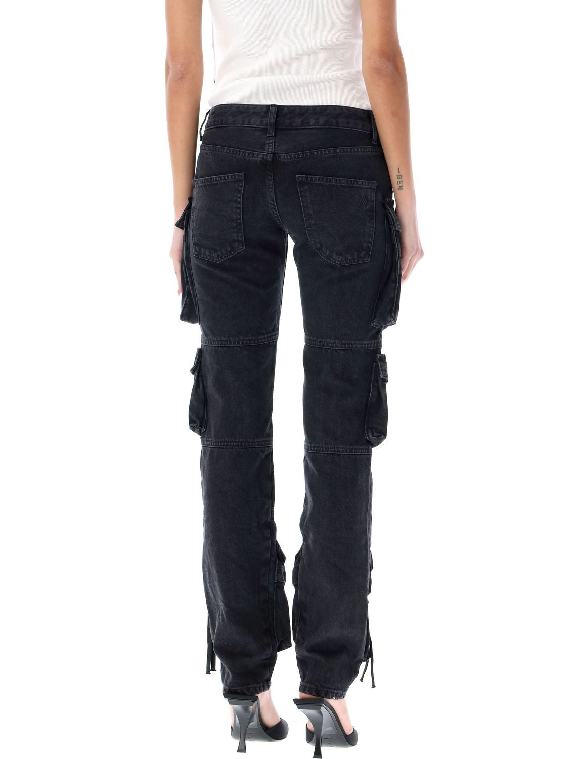 THE ATTICO High-Waisted Denim Trousers for Women