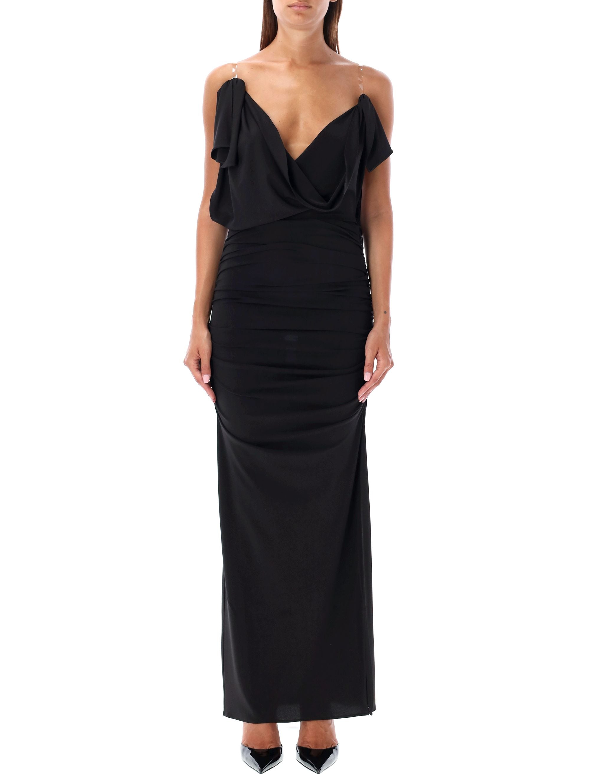 THE ATTICO Slim Fit Floor-Length Dress T-Shirt