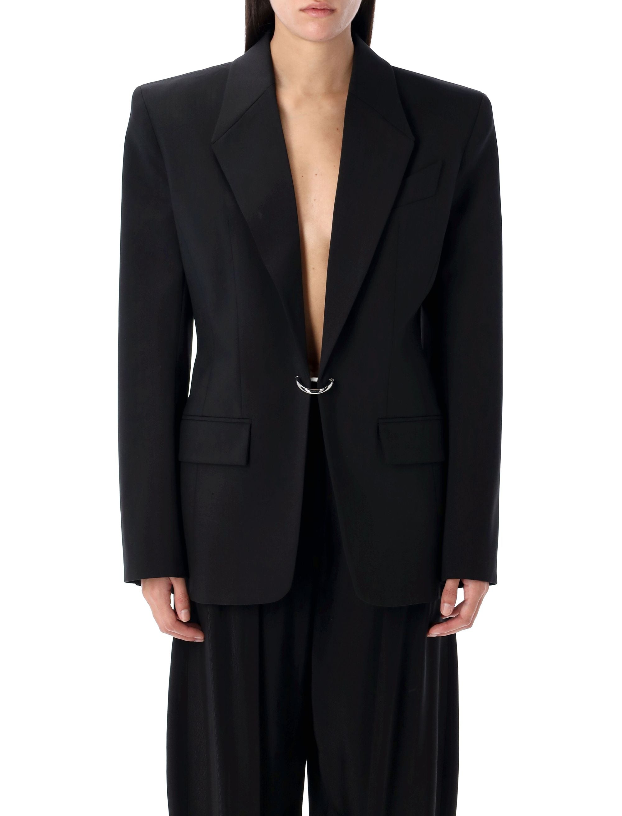 MUGLER Wool Jacket - Mini Design for Women