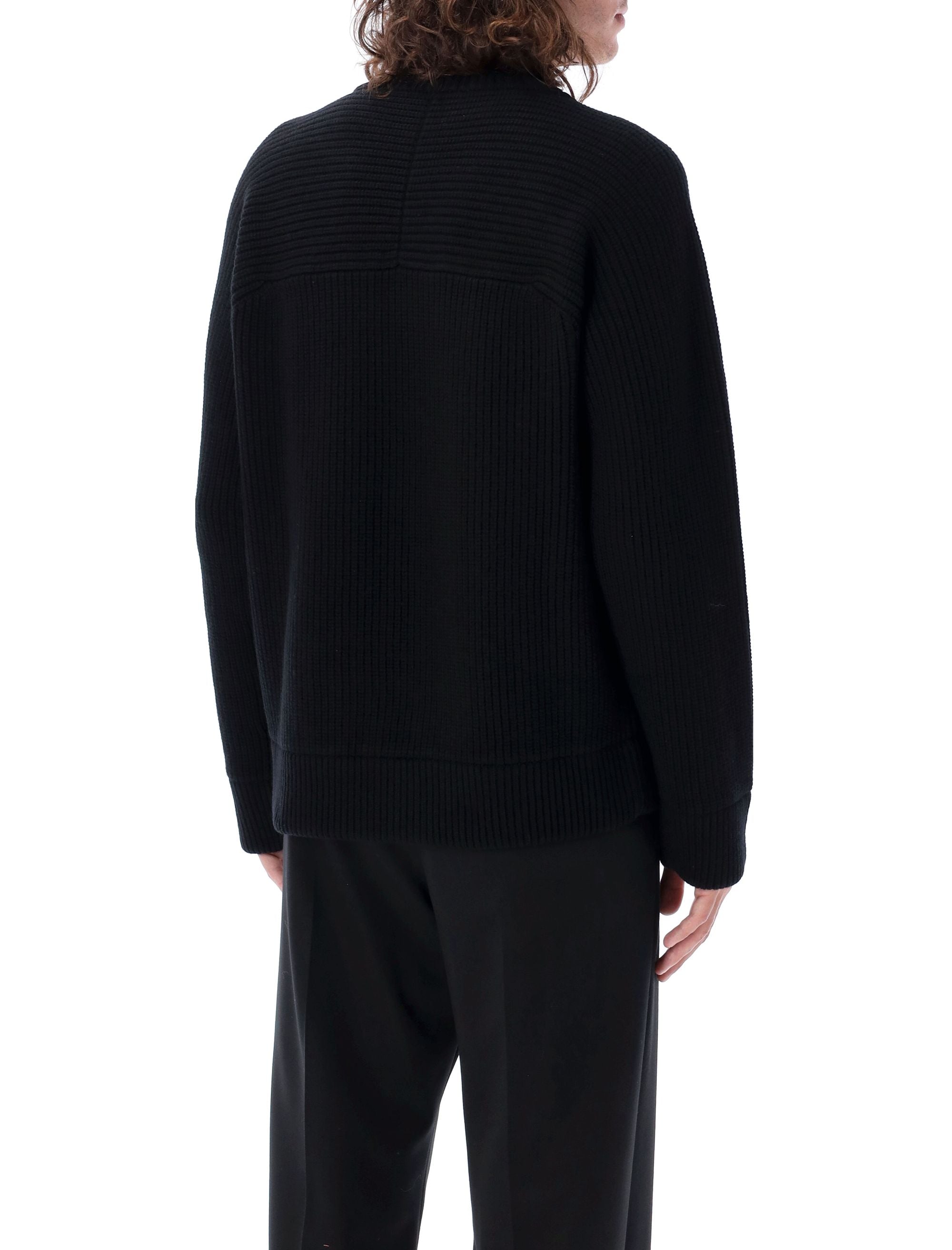 VALENTINO GARAVANI Relaxed Fit Ribbed Sweater - Size L
