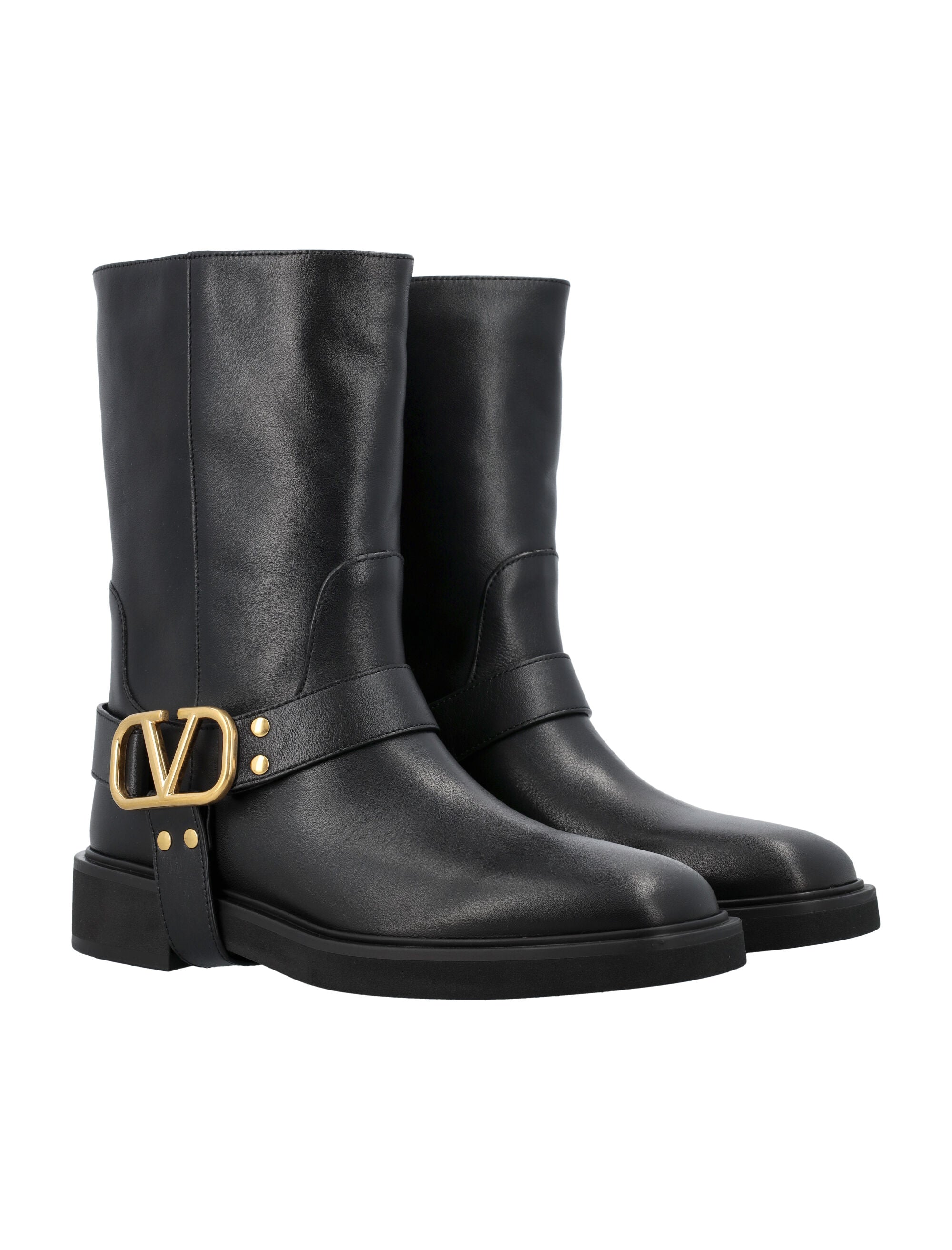 VALENTINO GARAVANI Vlogo Signature Biker Boots for Women