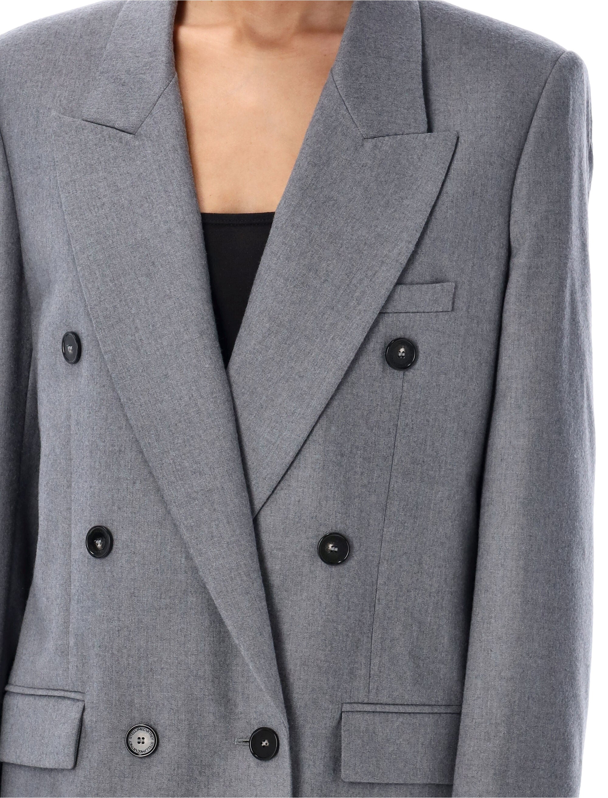 STELLA MCCARTNEY Tailored Double-Breasted Blazer (Size 40)