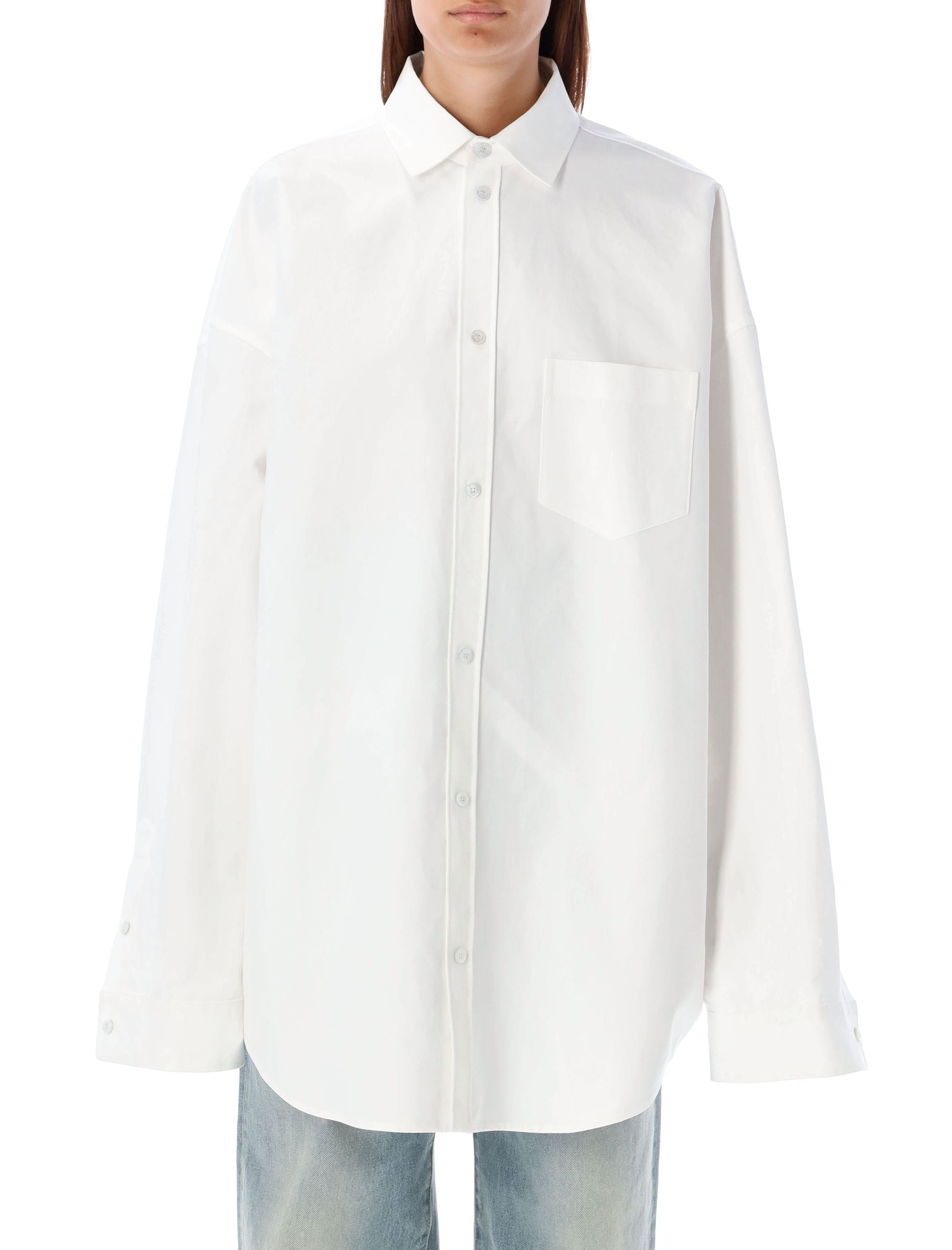 BALENCIAGA Oversized Poplin Shirt for Women