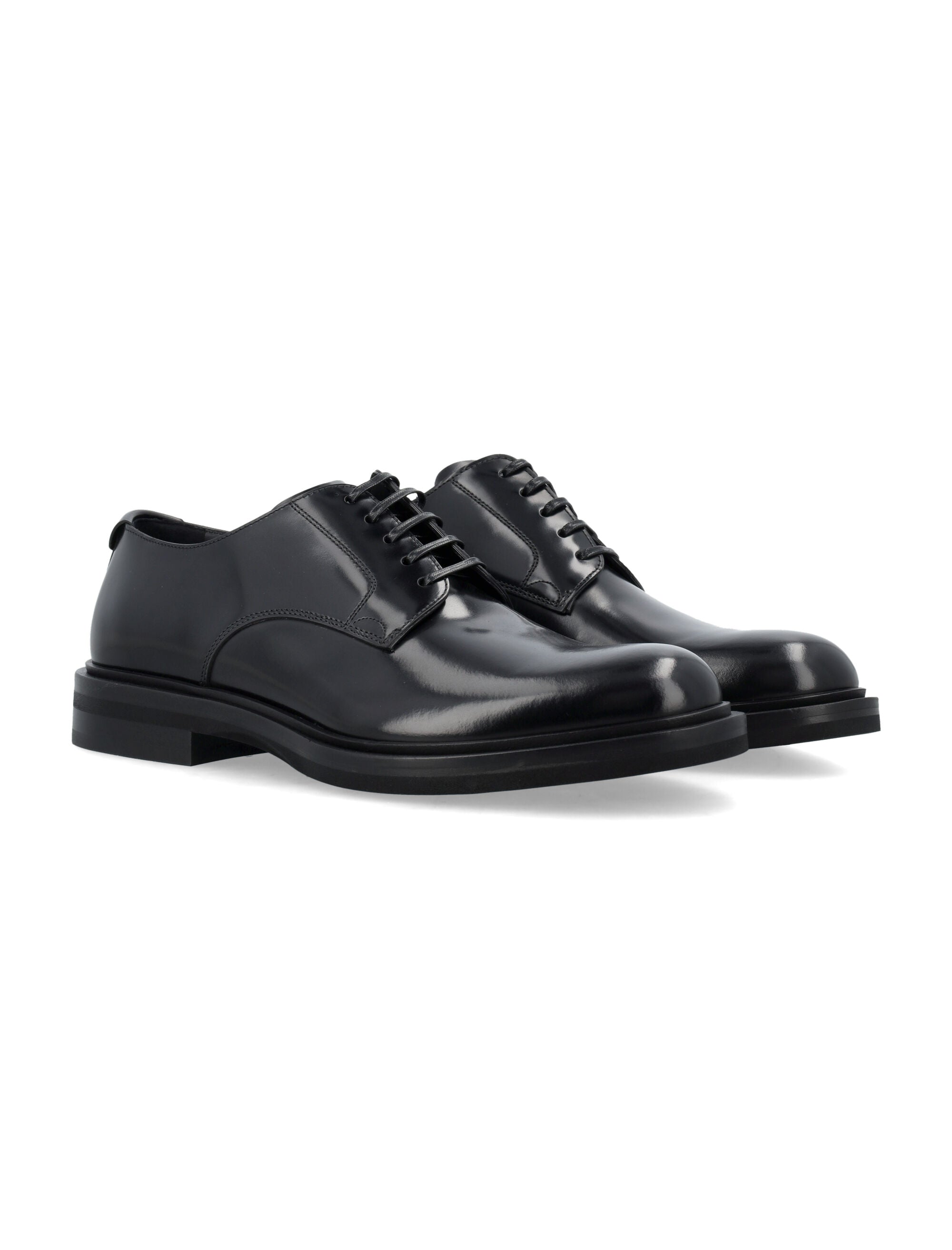 DOLCE & GABBANA Classic Lace-Up Derby Dress Shoes for Men