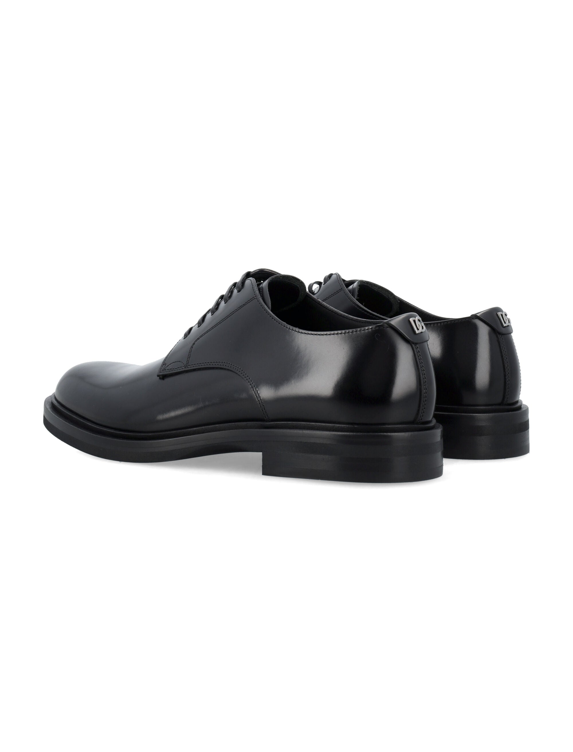 DOLCE & GABBANA Classic Lace-Up Derby Dress Shoes for Men