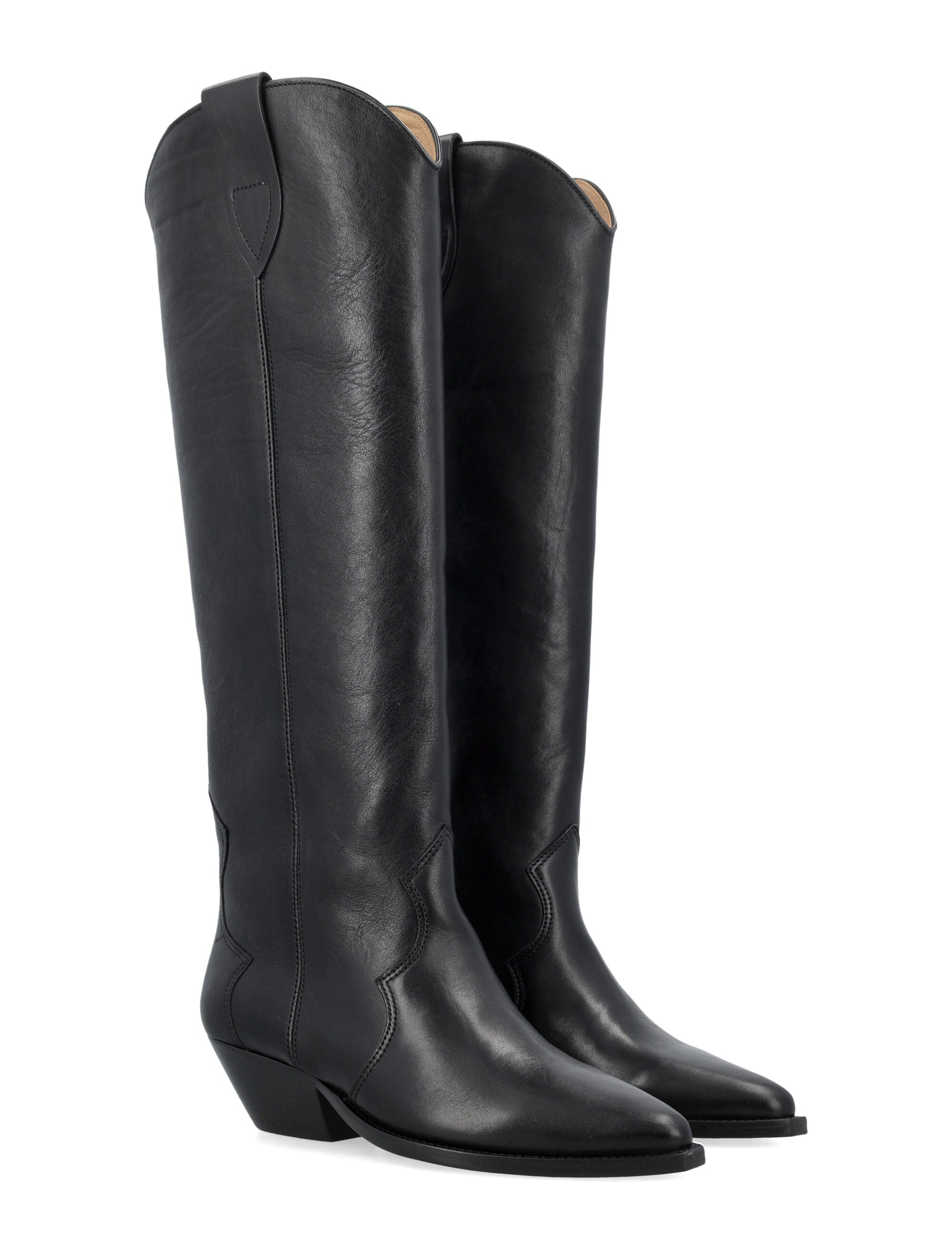ISABEL MARANT Knee-High Leather Cowboy Boots