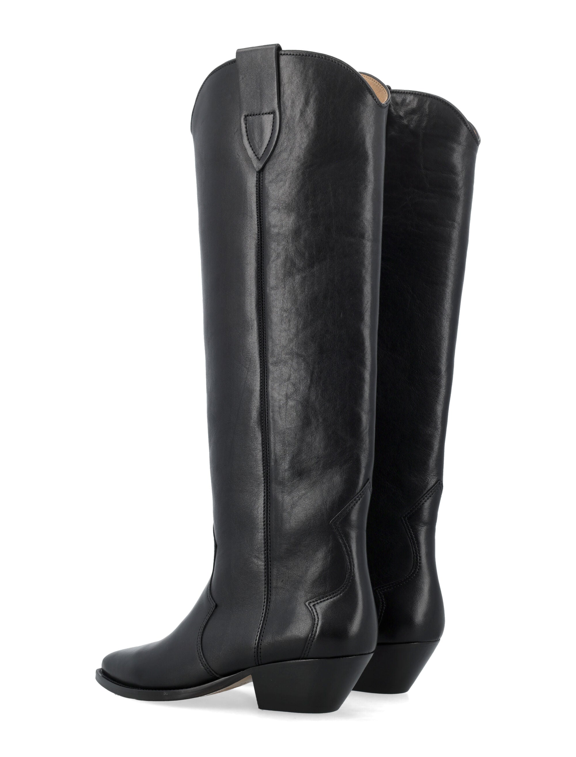 ISABEL MARANT Knee-High Leather Cowboy Boots